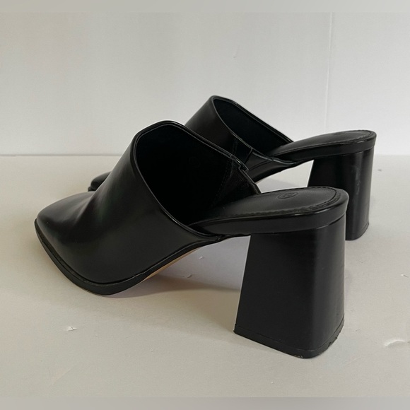 Women’s Chunky Stacked Heel Mules. - Picture 3 of 6